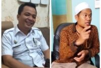 Plt kepala BPPTD Batubara Rijali dan Kepala PLN Ranting Tanjung Tiram Edi Saleh Siregar