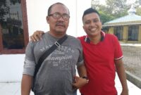Ketua PWI Batubara Alpian dan perwakilan PWI Asahan Iwan Has