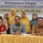 Para Guru PAUD Kadisdik dan Nara Sumber Foto bersama Usai kegiatan pelatihan Workshop di SMK Budi Darma