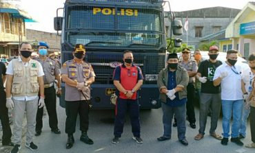 Antisipasi Wabah Corona, Jalan Protokol Kota Tanjung Tiram 'Diseterilkan'