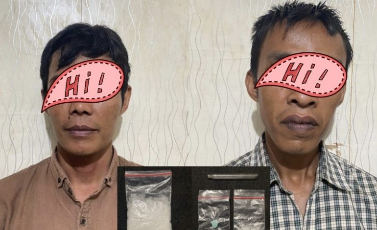 Lagi, 2 Pria Terlibat Kasus Narkotika Pucat Dibekuk Polisi di Batubara