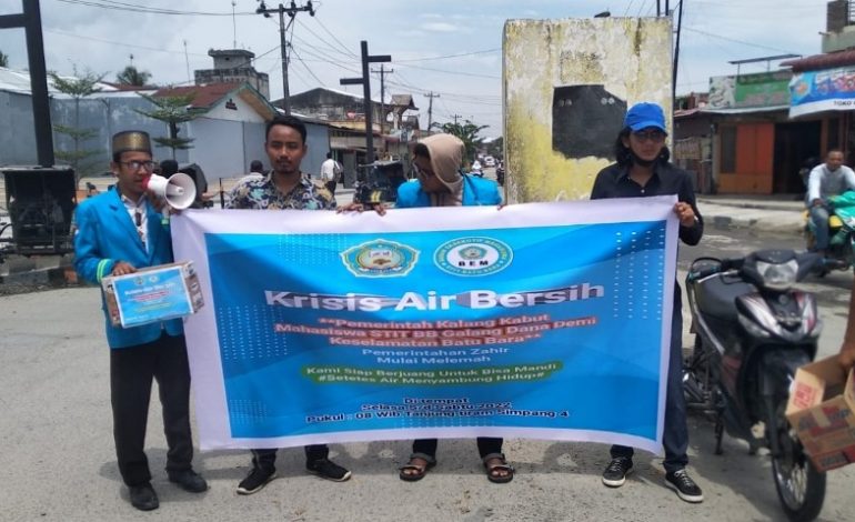 Tanggulangin Krisis Air Bersih, Mahasiswa STIT Batubara Galang Dana Bantu PDAM