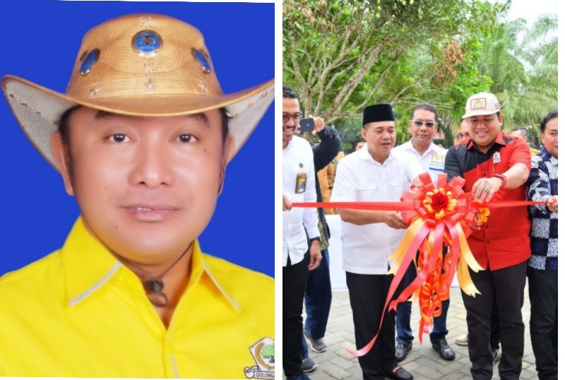 Wakil Ketua DPRD Batubara Ismar Khomri dan Bupati Batubara Zahir saat meresmikan Gedung BLK Batubara