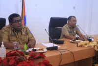 Asisten III Administrasi Pemerintahan Zaid Harahap, S.Sos, MM melaksanakan Zoom Meeting dengan BSrE BSSN dalam rangka persiapan perjanjian kerjasama dalam penerbitan Tanda Tangan Elektronik (TTE) di Ruang Rapat Kantor Bupati Labuhanbatu, Kecamatan Rantau Selatan (Senin, 13/03/2023).