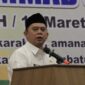 Bupati Labuhanbatu dr.H.Erik Adtrada Ritonga, MKM menyampaikan pelaksanaan Isra Mi'raj kali ini dilaksanakan di Ballroom Suzuya Rantauprapat, Rabu (15/3/2023)