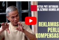 Ketua PNTI Kabupaten Batubara Azwar Hamid saat membahas tentang Reklamasi