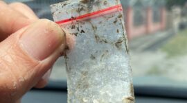 Barang bukti Sabu yang ditemukan Polisi di Plastik transparan dilokasi Desa Indrayaman