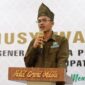 Ketua Terpilih GMPI Batubara Rudiansyah Yuhanan saat menyampaikan kata sambutan 