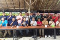 Pengurus Poslab Labuhanbatu saat menggelar buka puasa bersama 