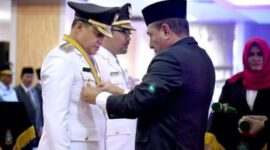 Dokumentasi Saat Gubernur Sumatera Utara Edy Rahmayadi saat melantik Bupati Batubara Zahir-Oky Pada Tahun 2018 lalu...