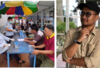 Petugas Kalapas saat melakukan tes Urine kepada Warga Binaan Permasyarakatan (WBP) di Lapas Labuhanruku Kelas IIA. Foto disebelah Ketua Satma DPD IPK Kabupaten Batubara Affan Aulia Saragih SH.