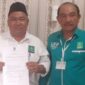 Aris Harianto Didampingi Syaiful Syafri Sipahutar usai kegiatan UKK di kantor PKB, Medan.