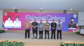 Bupati Asahan saat menerima kunjungan kerja BPK RI Sumut.(foto/kominfoasahan).