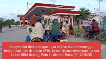 Banjir Belum Surut, Warga Sergai Kini Didera Kelangkaan BBM: Ekonomi Mulai Lumpuh