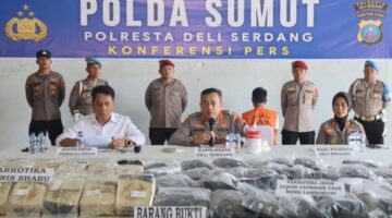 Kejar 12 Jam, Polisi Gagalkan “Serangan” Narkoba Rp57 Miliar dari Malaysia di Tol Lubuk Pakam